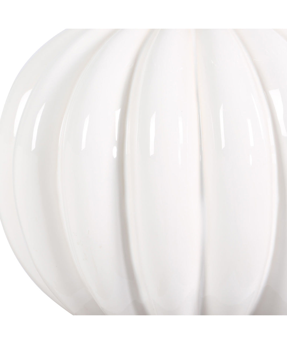 Irena White Sphere Table Lamp