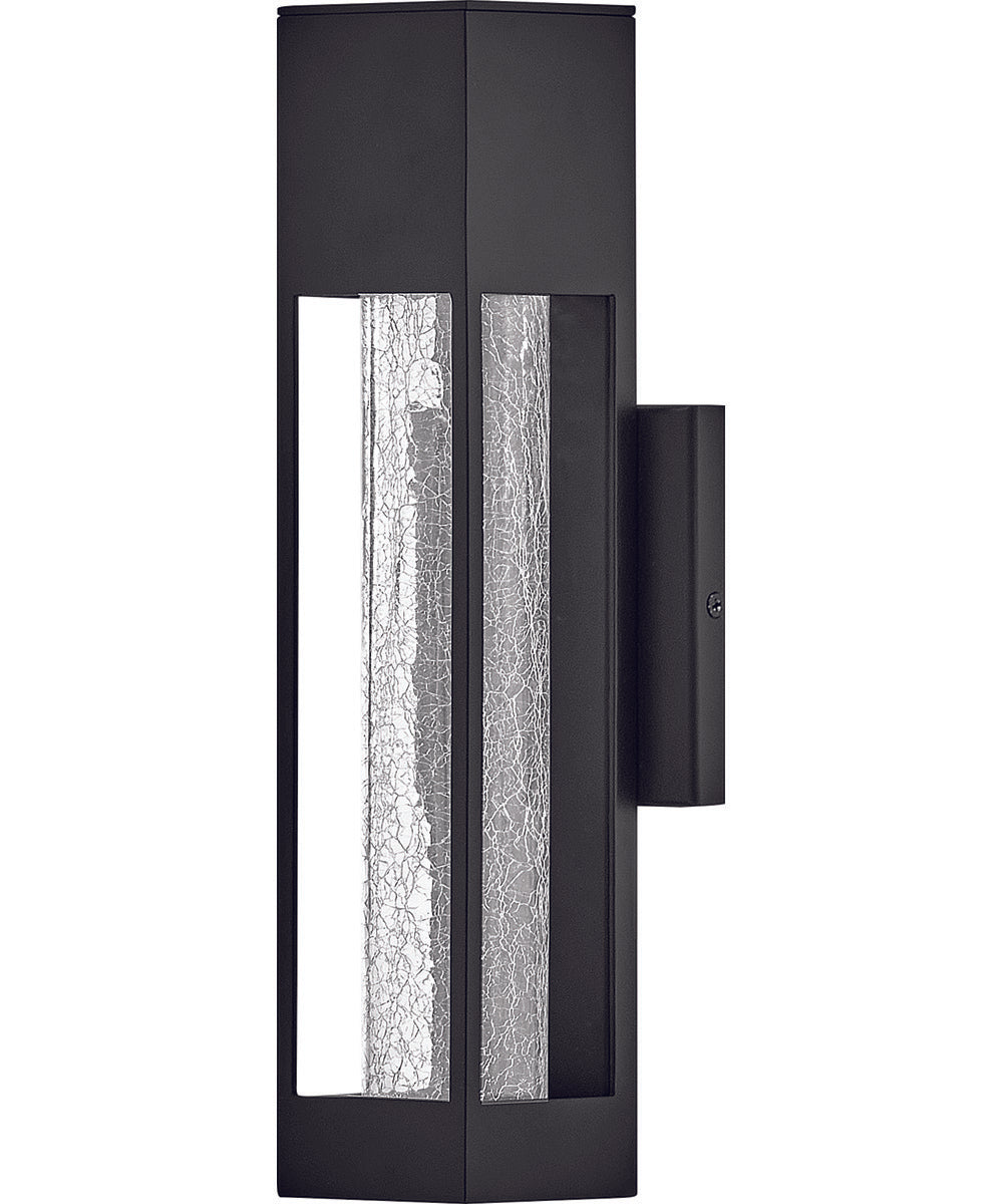 Vapor 1-Light Small Wall Mount Lantern in Black