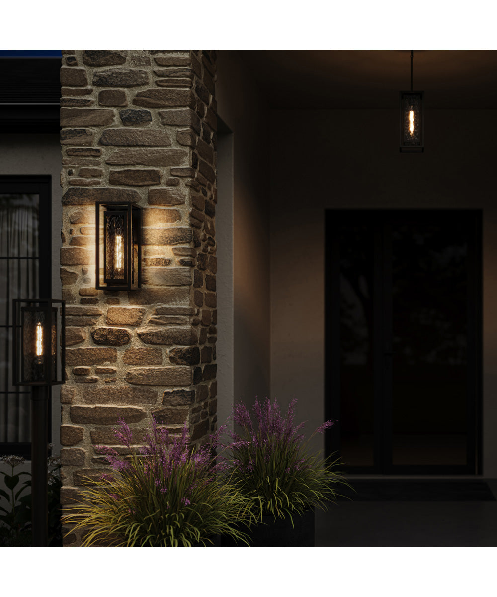 Shaw 19.5 inch 1 Light Outdoor Wall Light with Clear Glass Antique Bronze