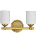 Solara 2-Light Vanity & Wall Natural Brass