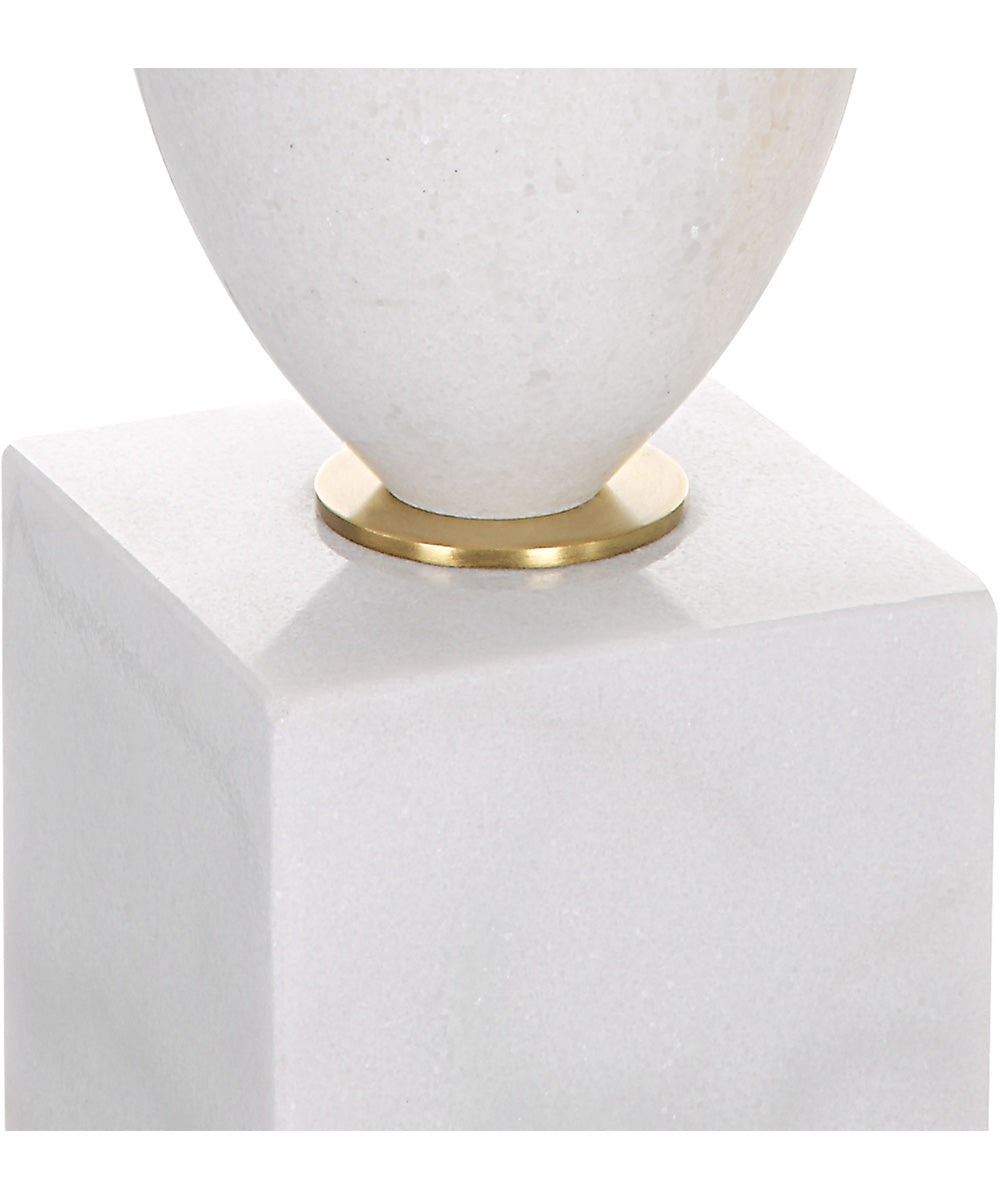 Regalia White Marble Table Lamp