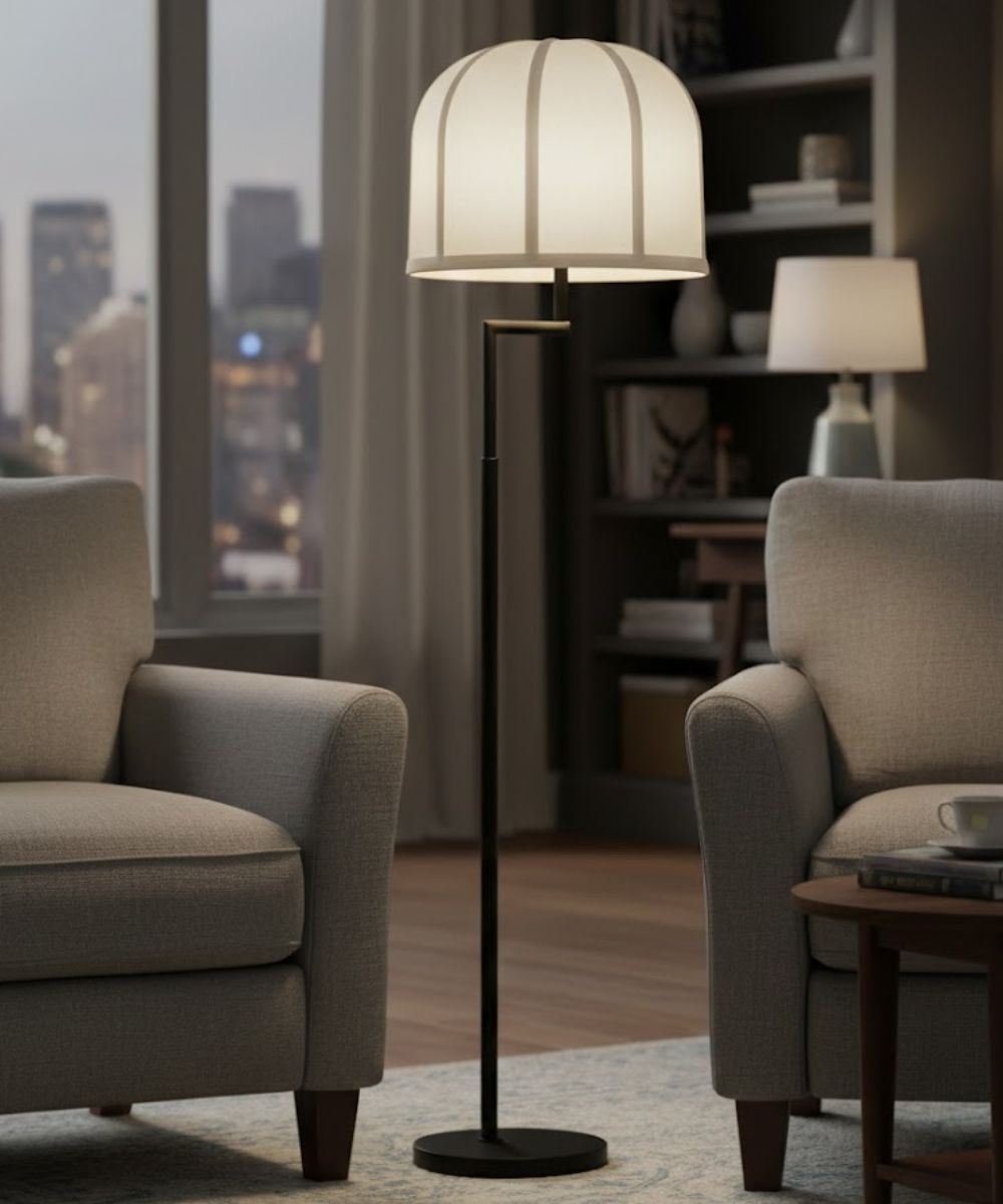 11x10x10 Off White Silk Shantung Umbrella Hardback Lampshade