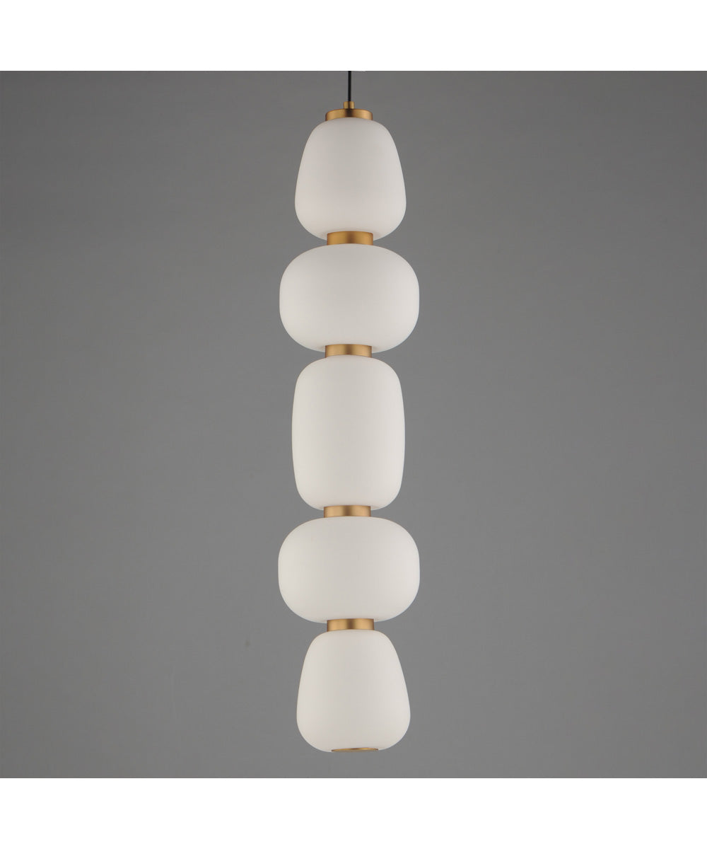 Soji Single LED Pendant Black / Gold