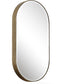 Lago Oval Gold Mirror