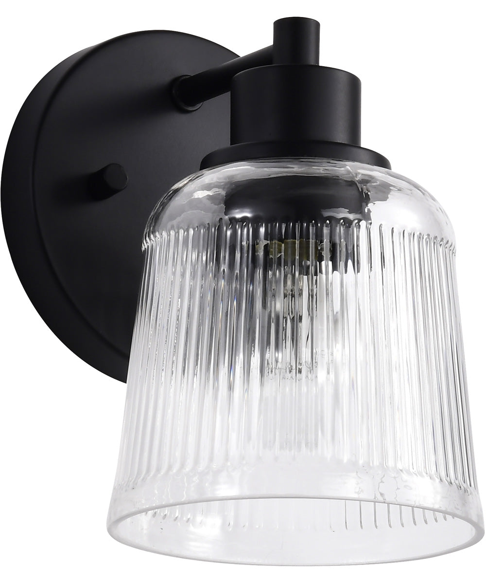 Grayson 1-Light Vanity & Wall Matte Black