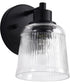 Grayson 1-Light Vanity & Wall Matte Black