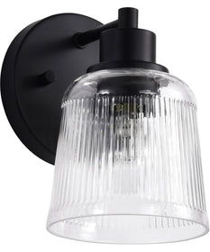 Grayson 1-Light Vanity & Wall Matte Black