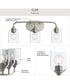 Ilia 3-Light Bath Vanity with Clear Glass Shade Brushed Nickel