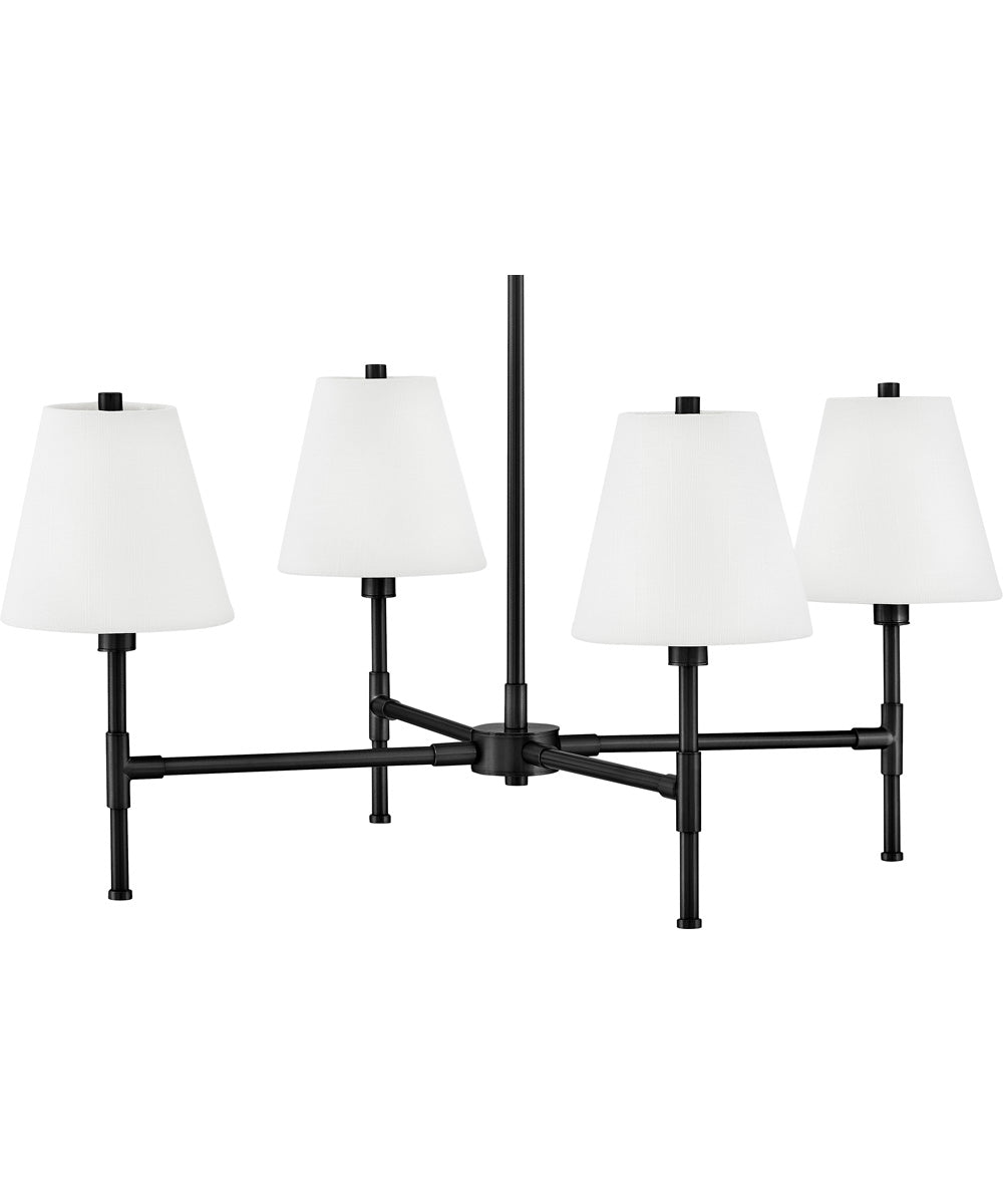 Beale 4-Light Medium Single Tier in Black
