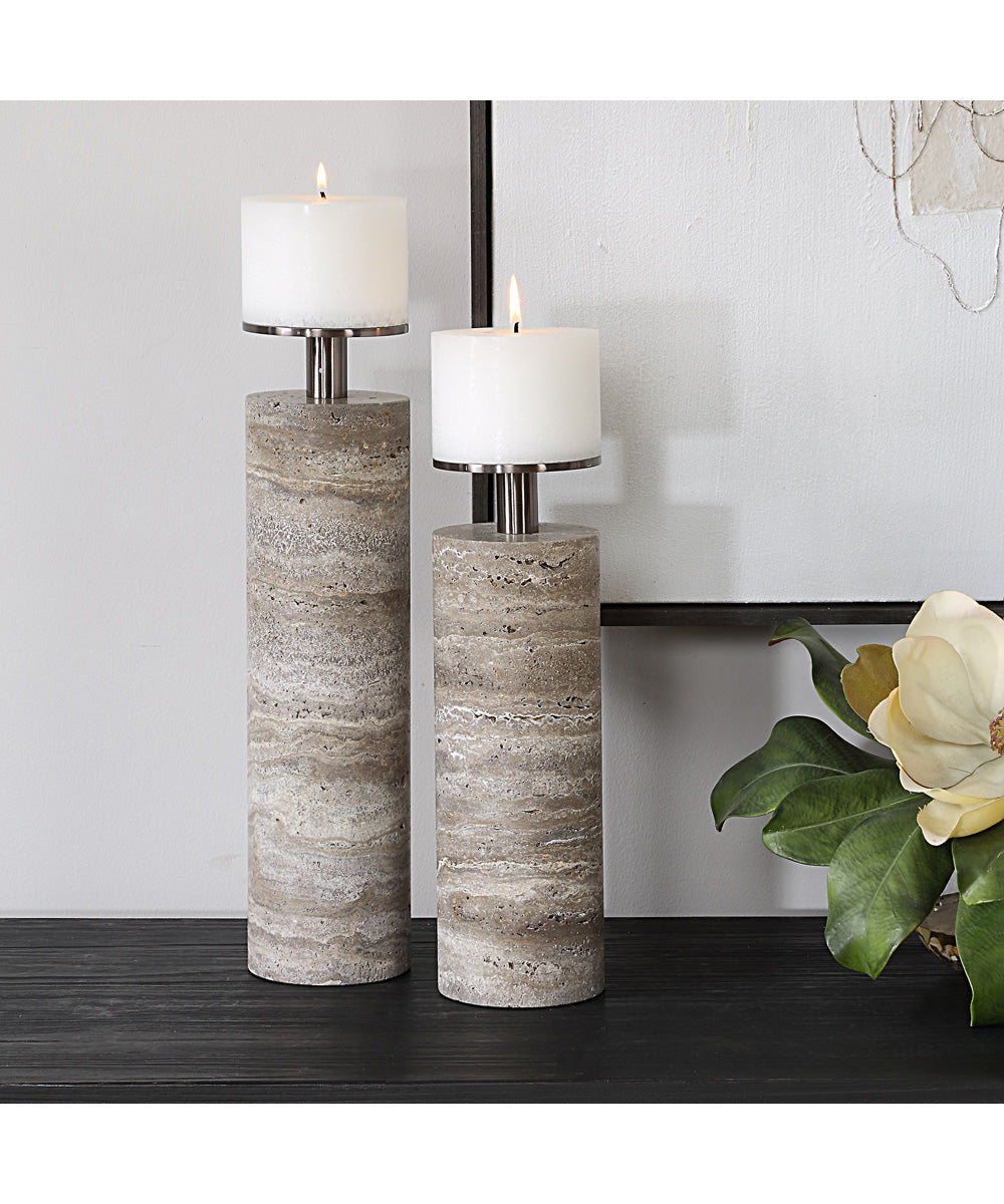 Shadowstone Candleholders Set of 2