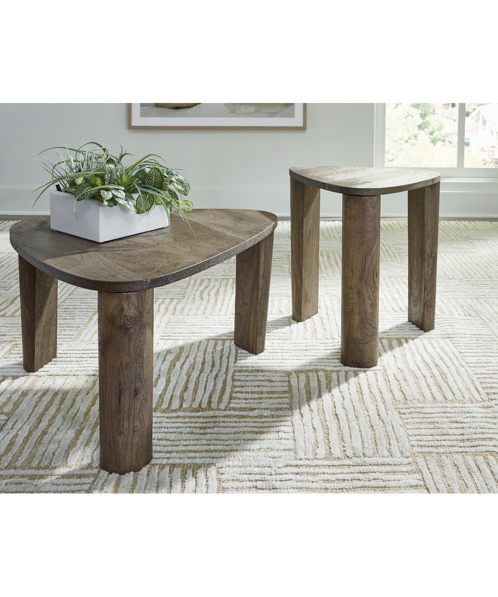 Reidport Accent Cocktail TBL Set Set of 2 Grayish Brown