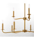 Rutherford 9-light Chandelier Brushed Brass