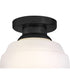 Penny 1-Light Extra Small Flush Mount in Black