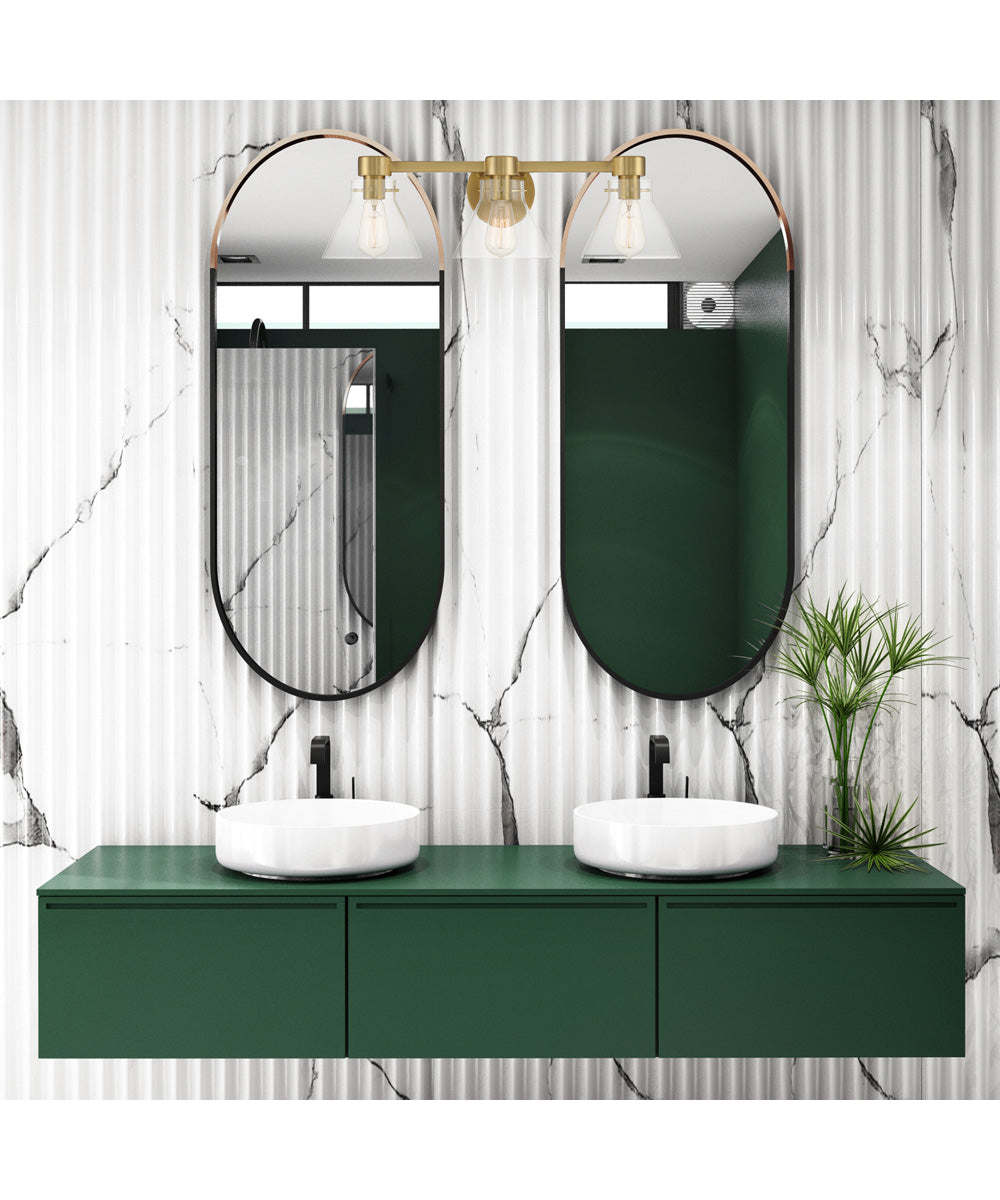Willow Creek 3 Light Vanity Brushed Gold