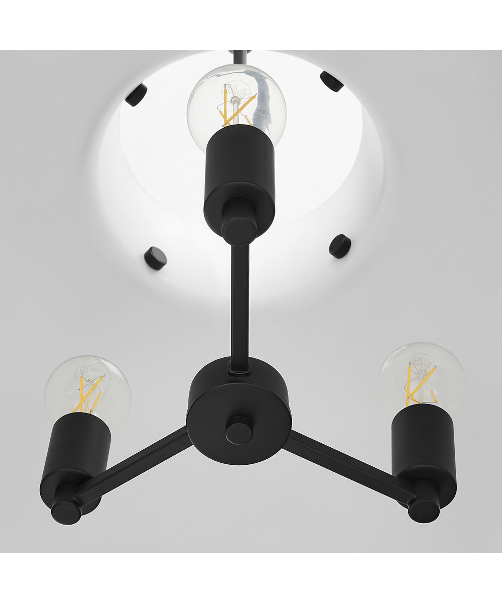 Pruitt 3-light Pendant Matte Black