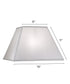8x16x11 Off White Silk Shantung Tapered Square Hardback Lampshade