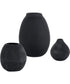 Hearth Matte Black Vases, Set of 3