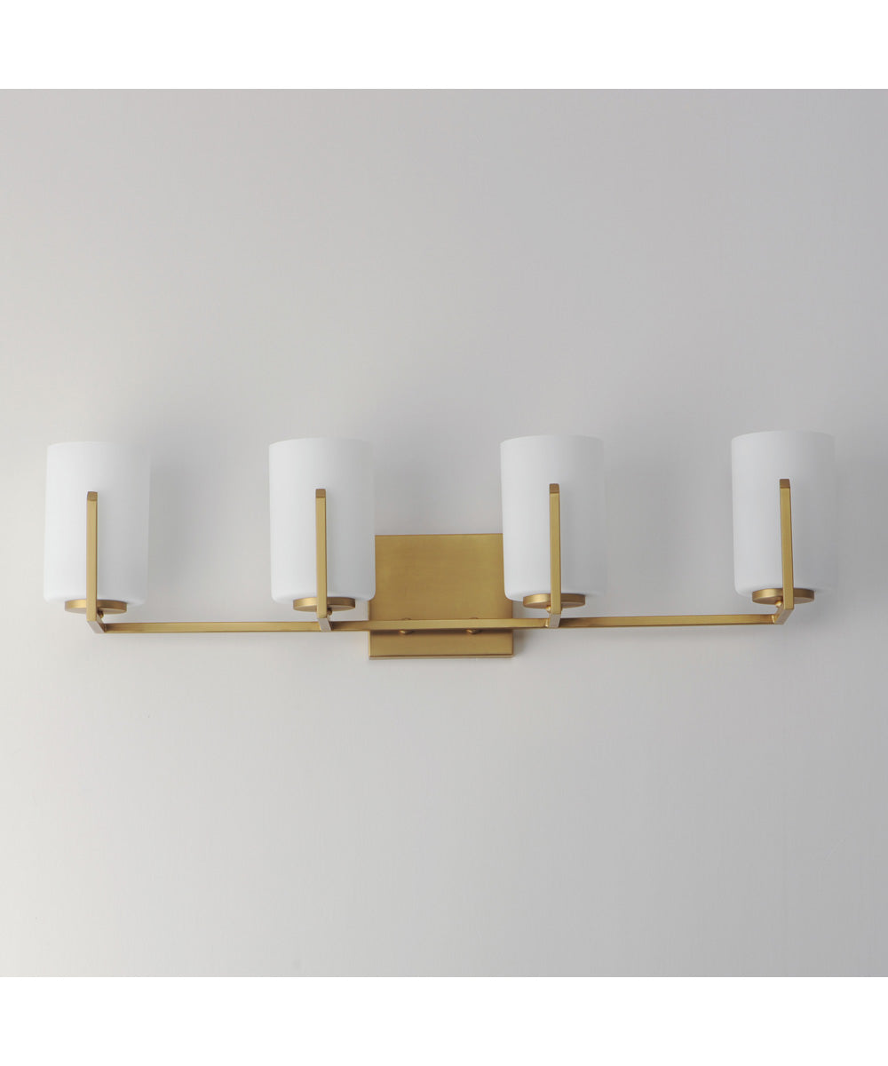 Dart 4-Light Bath Vanity Natural Aged Brass