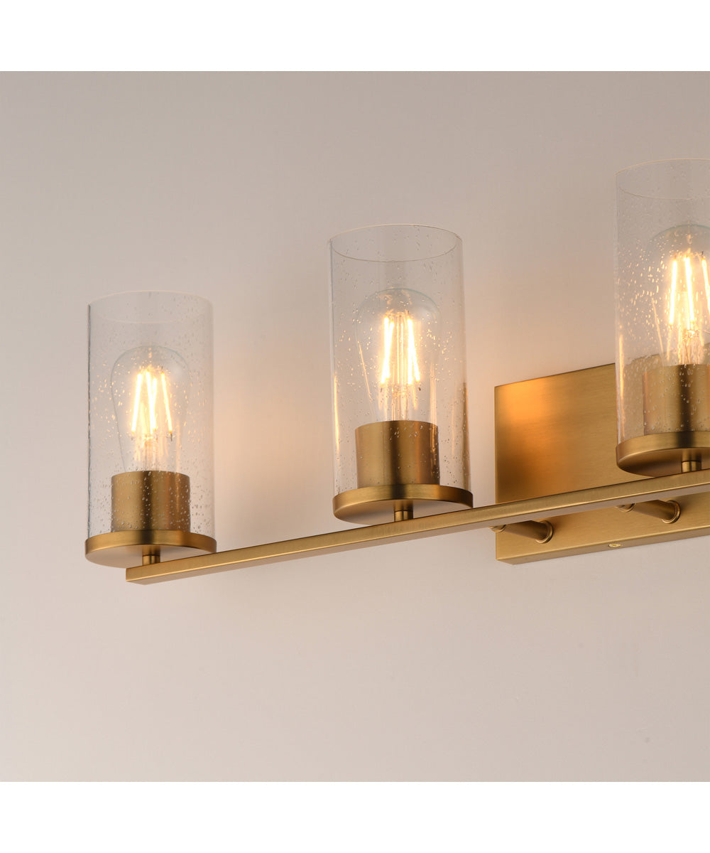 Livingston 4-Light Bath Vanity Natural Aged Brass