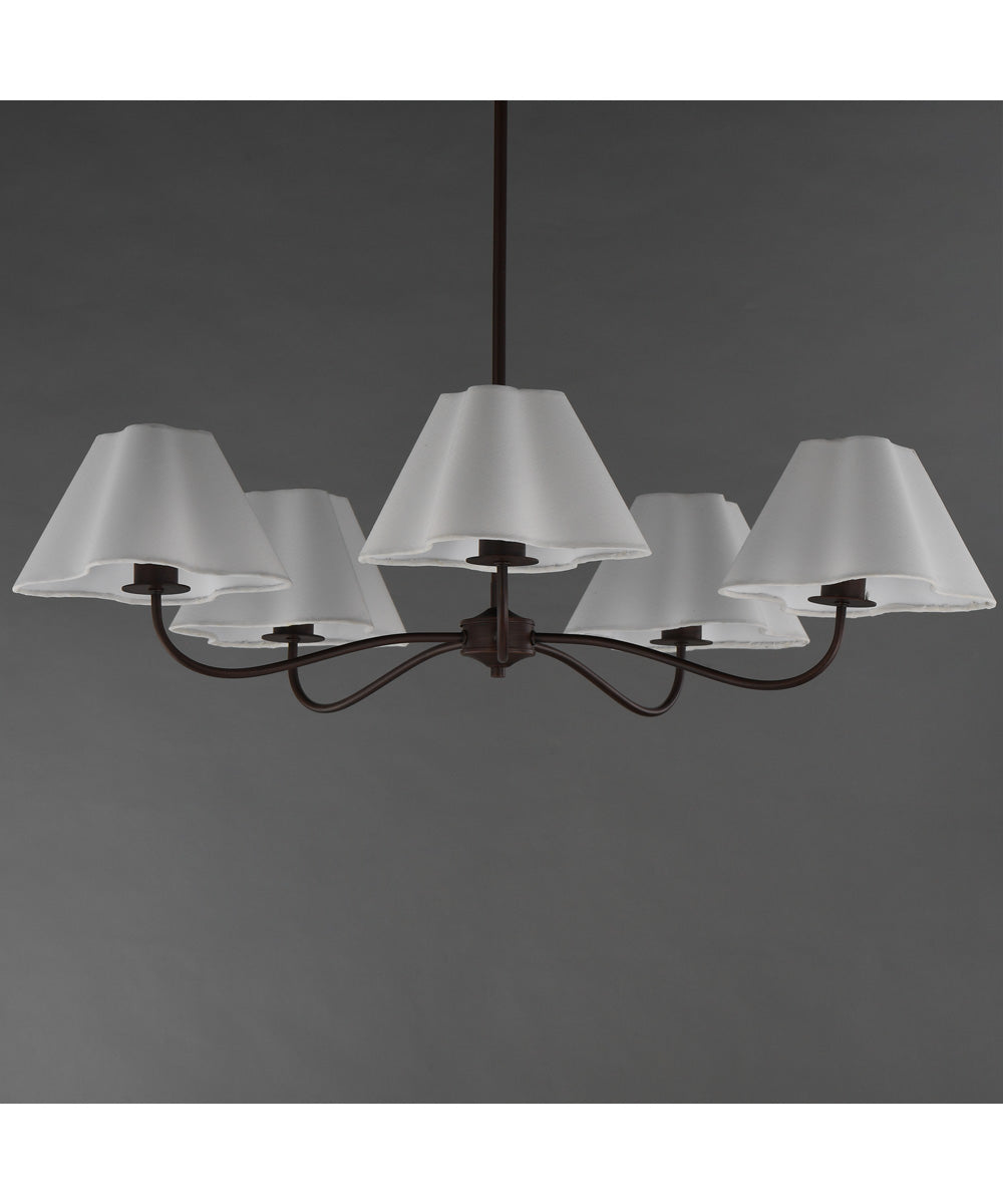Saxon 5-Light Chandelier Oil Rubbed Bronze