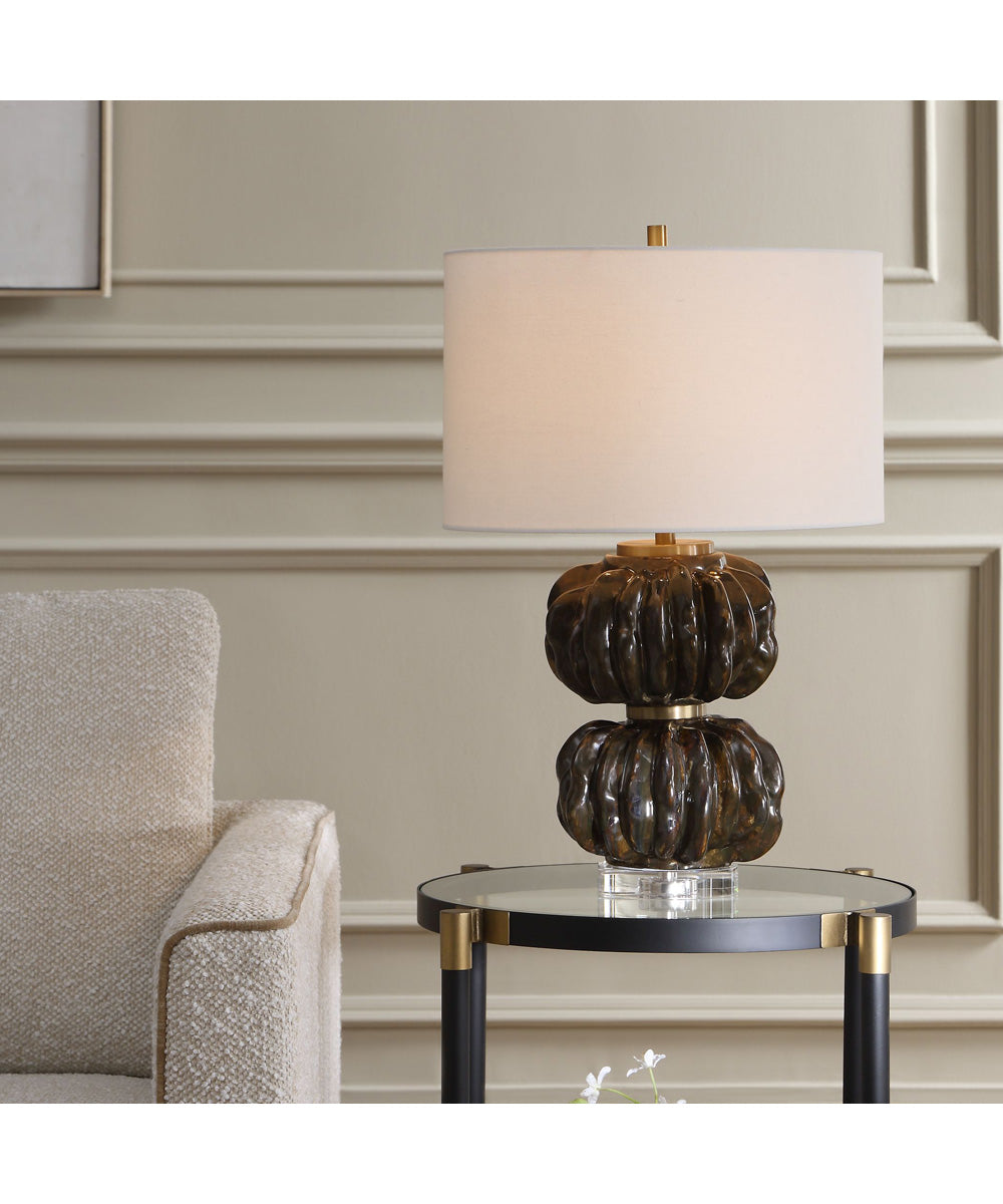 Jaudon Stacked Bronze Table Lamp