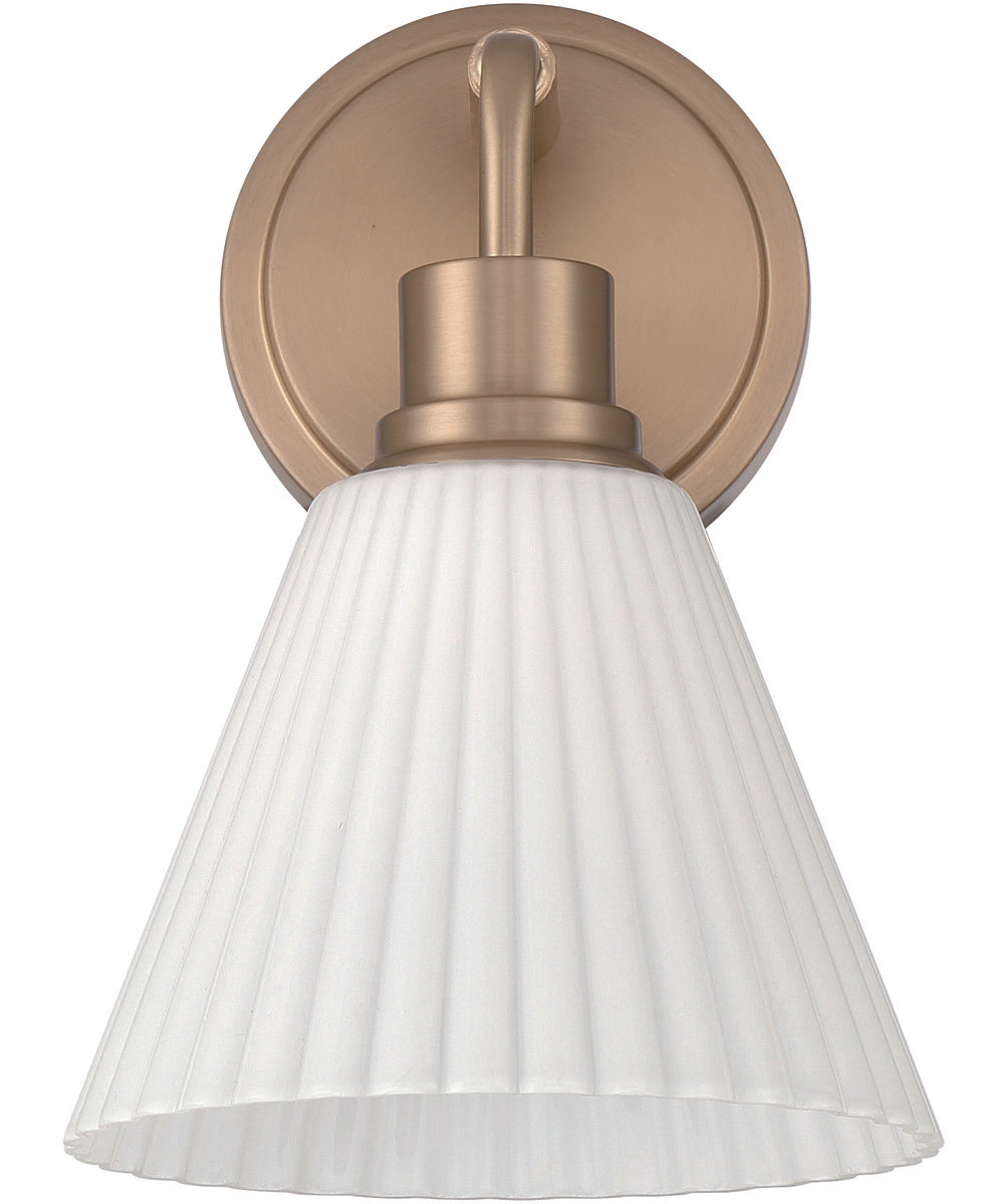 Pleated II 1-Light Lighting Premium Bronze