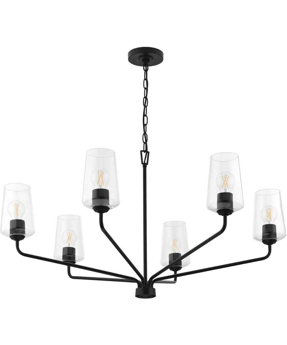 Celino 6-Light Large Chandelier Black