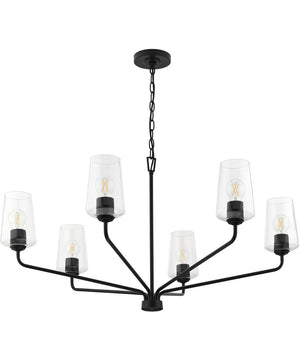 Celino 6-Light Large Chandelier Black