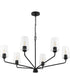 Celino 6-Light Large Chandelier Black