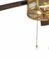 Golf Ball Ceiling Fan Pull, 2.25"h with 12" Polished Brass Chain