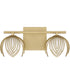 Flora 2-Light Vanity Buffed Gold