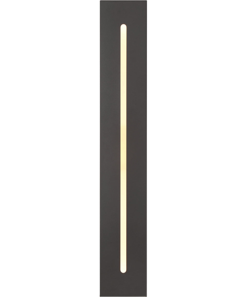 Profiled 1-Light Outdoor Lighting Textured Black