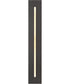 Profiled 1-Light Outdoor Lighting Textured Black