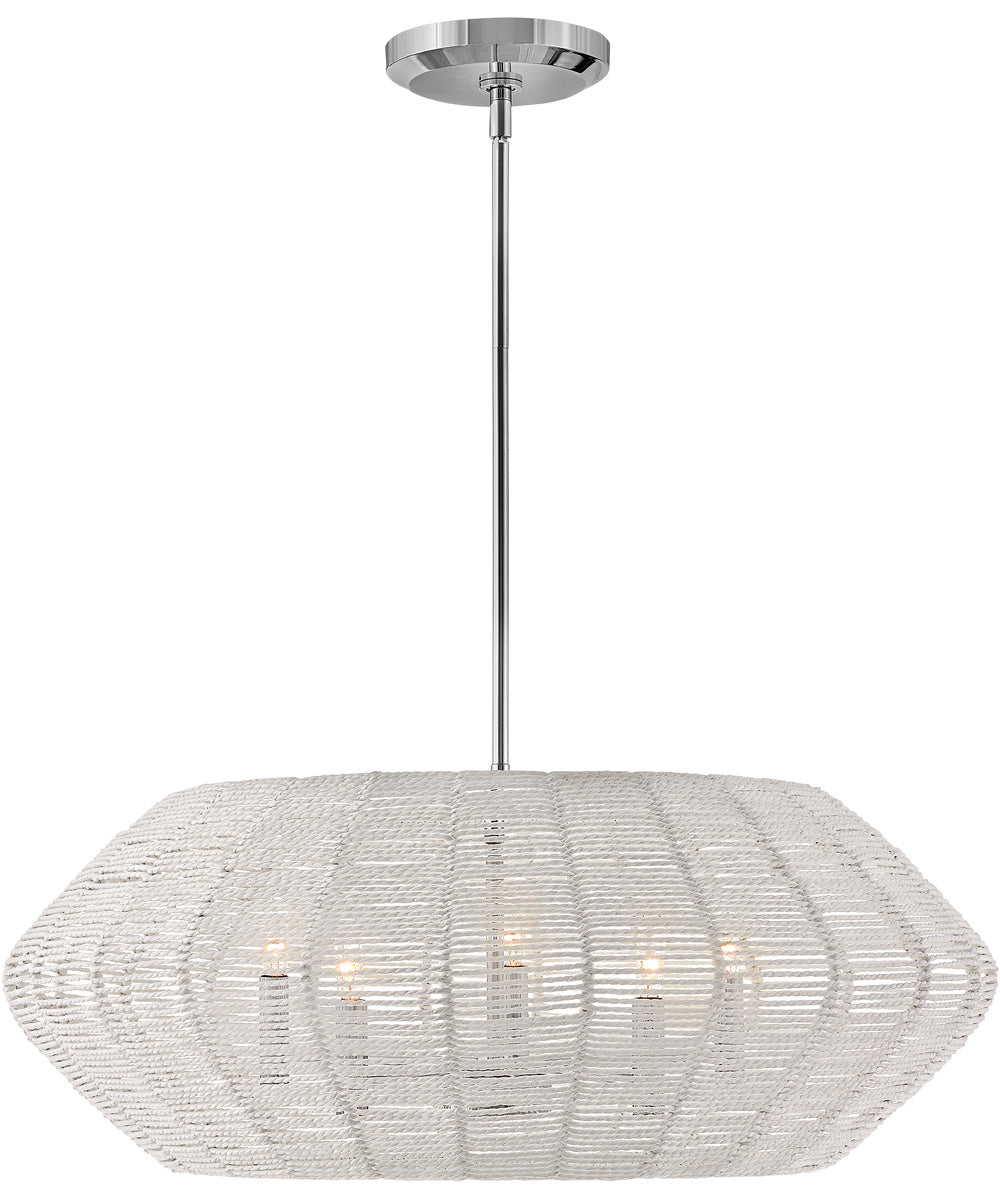 Luca 5-Light Medium Drum in Polished Chrome*