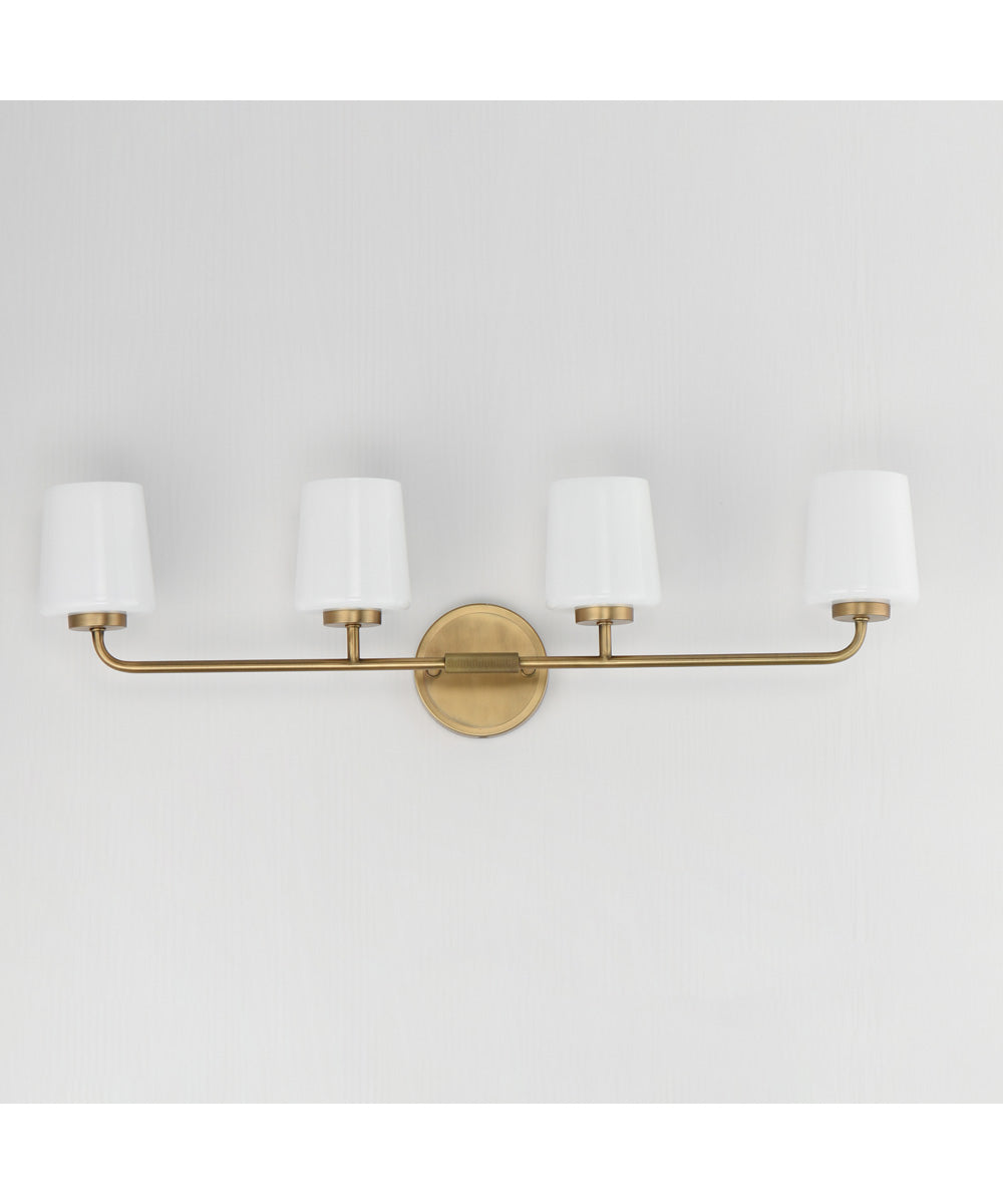 Durham 4-Light Bath Vanity Natural Aged Brass