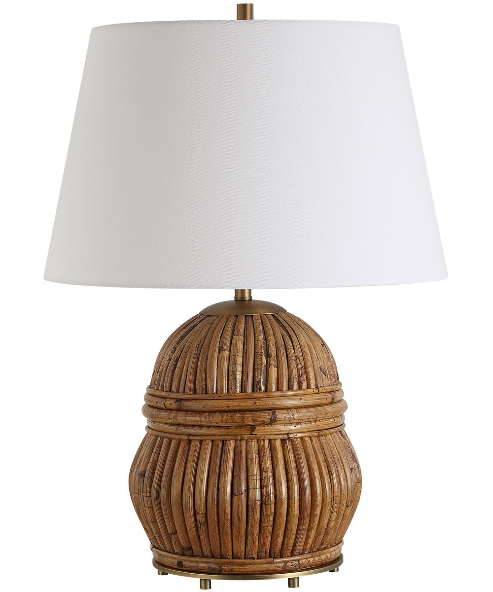 Reed Honey Rattan Table Lamp