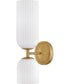 Ava 2-Light Medium Two Light Sconce in Lacquered Brass