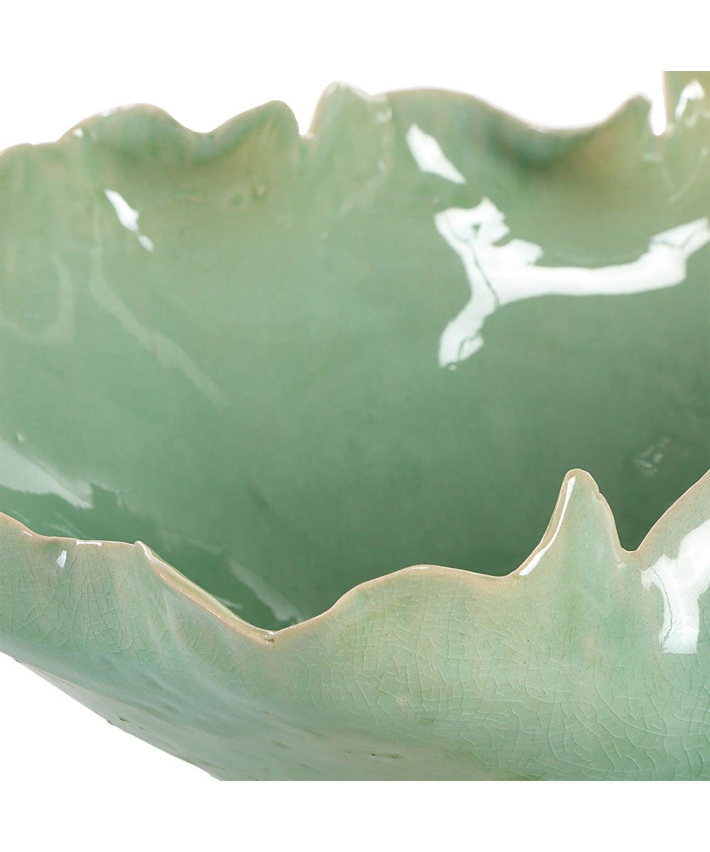 Lila Green Glass Bowl