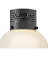Taj 1-Light Small Flush Mount in Black