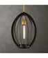 Darby 1 Light Architectural Oval Pendant