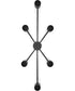 Shea 6-Light Small Linear Chandelier in Black