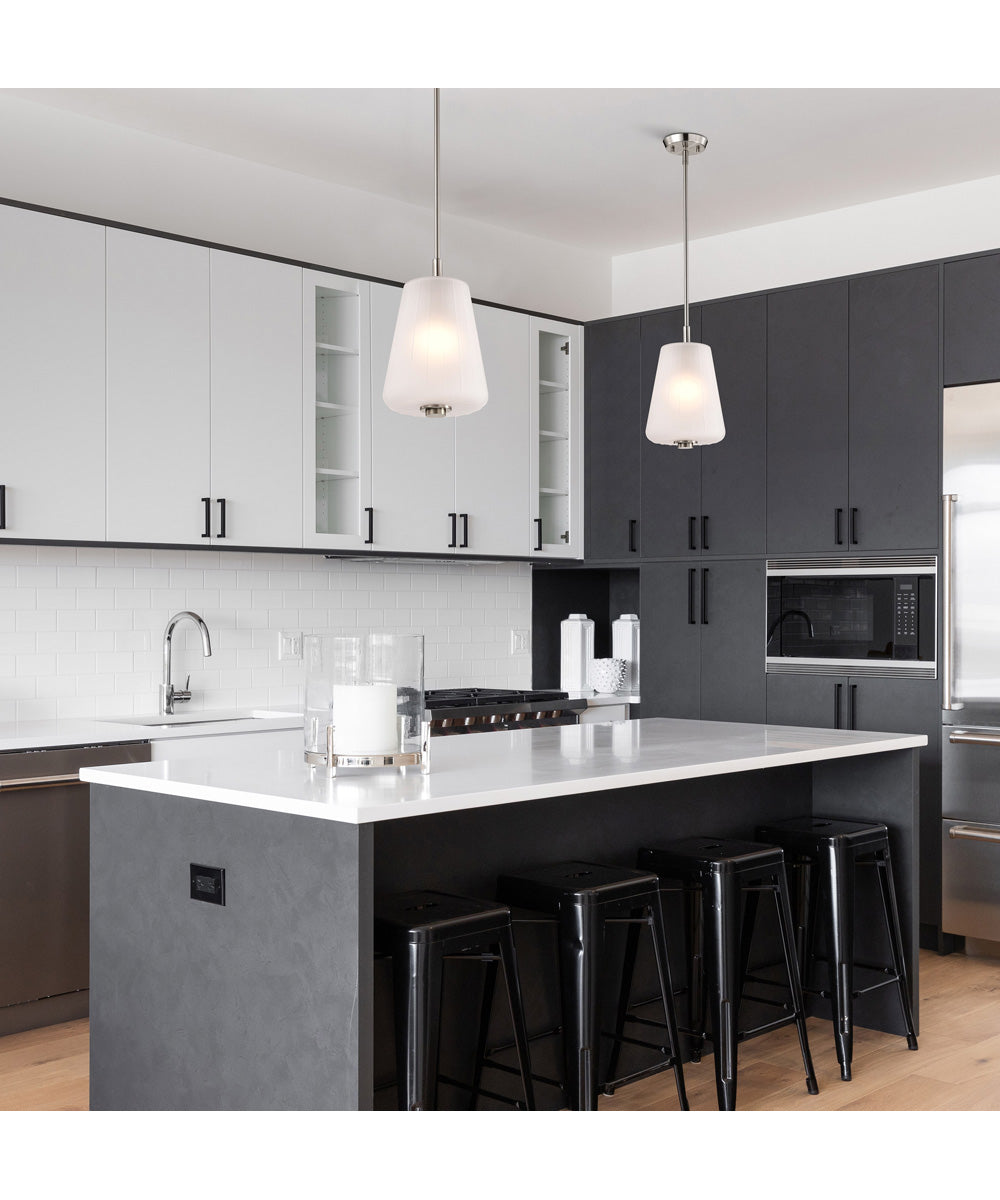 Lune 1-Light Pendant Brushed Nickel