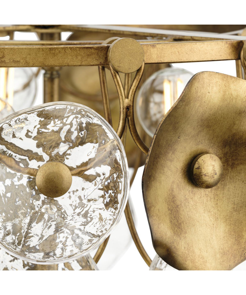 Loretta 3-Light Pendant Gold Ombre