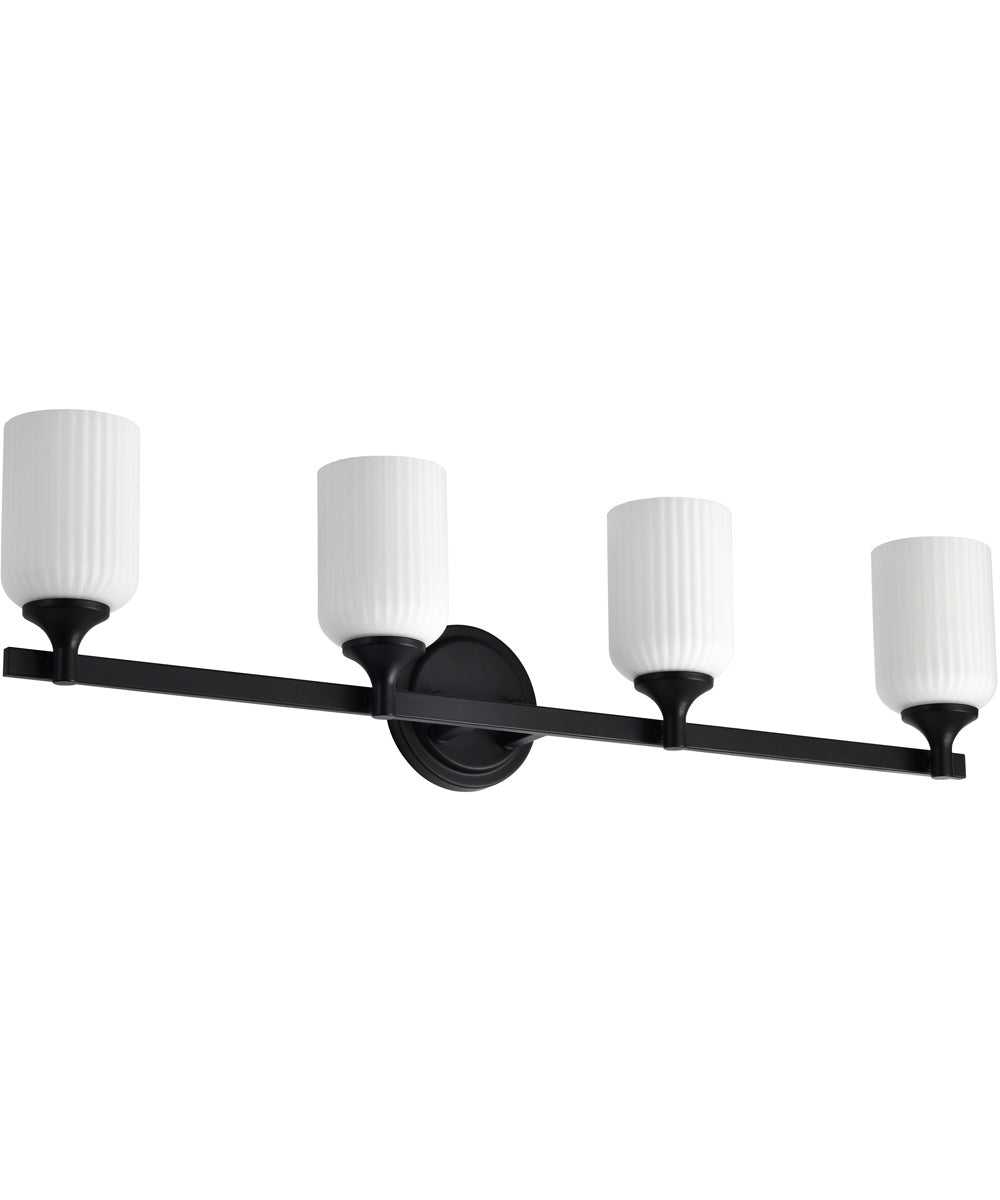 Solara 4-Light Vanity & Wall Matte Black