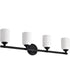 Solara 4-Light Vanity & Wall Matte Black