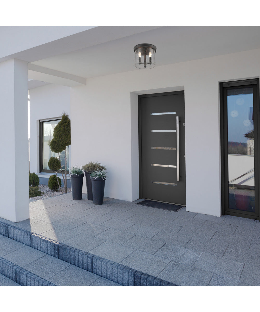 Otto 3 Light Flushmount Matte Black