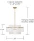 Blair 4-Light Pendant Aged Brass