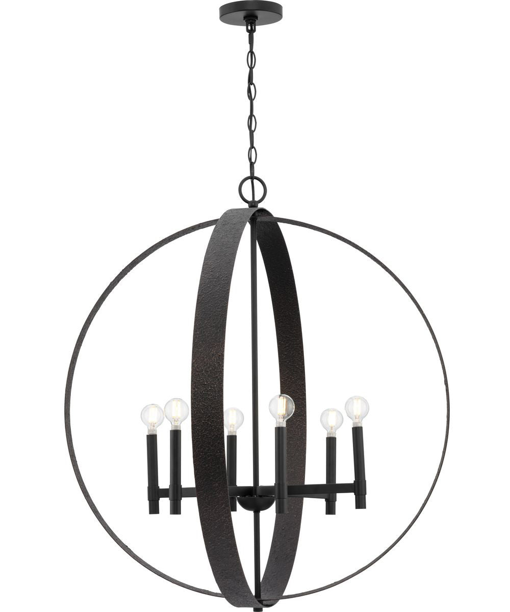 Allegheny 6-Light Pendant Matte Black