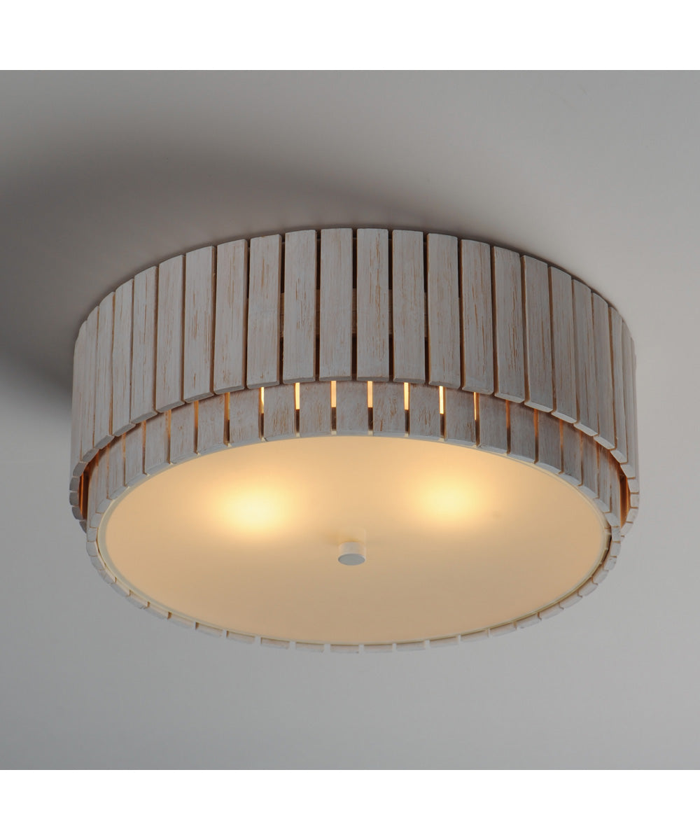 Satori 2-Light Flush Mount Ecru