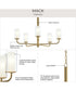 Mack 5-Light Chandelier with Layered Glass Shades Brushed Gold